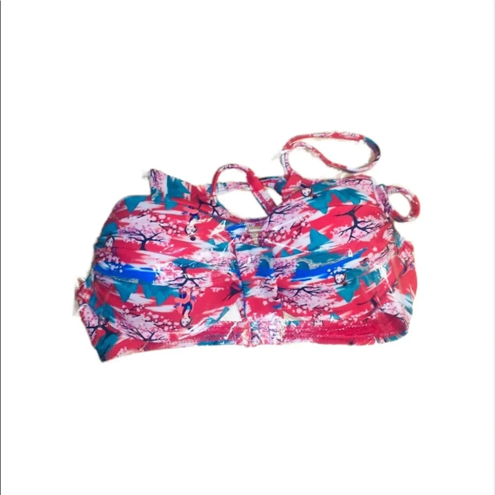 NWT Disney: Rare 🔥 Extra Small Mulan Red Bikini Tie Up Halter Top